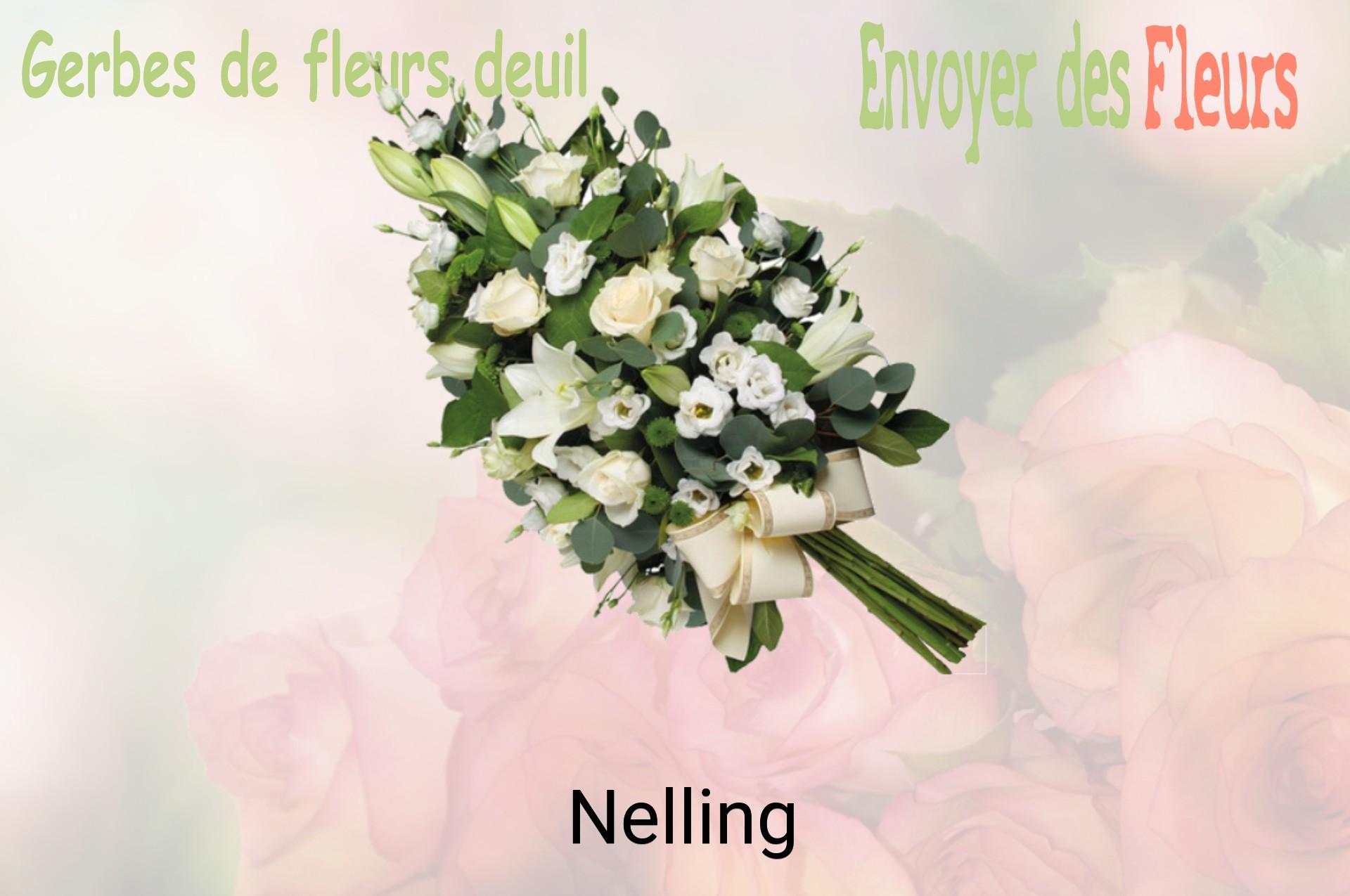 Gerbe de fleurs de deuil livrée à Nelling